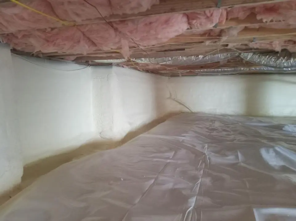 Crawl space encapsulation with closed-cell spray foam for Spray Foam Roofing in Strongsville
